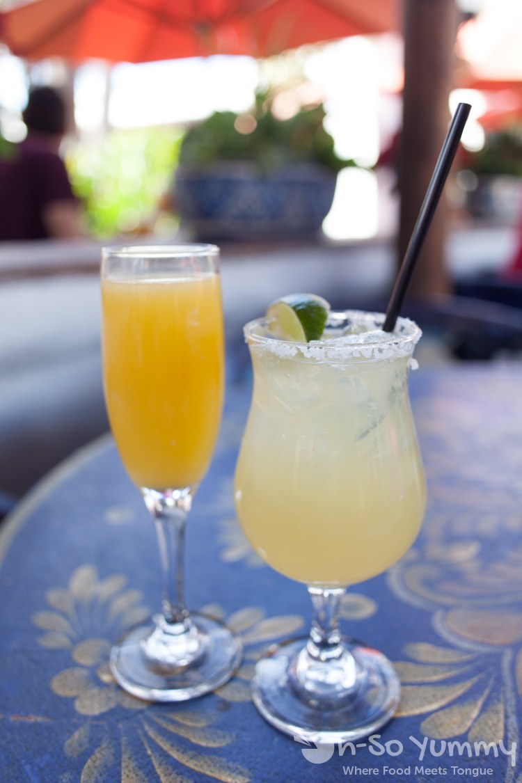 Mimosa and Margarita at Casa de Reyes in San Diego Old Town Mimosa and Margarita at Casa de Reyes in San Diego Old Town