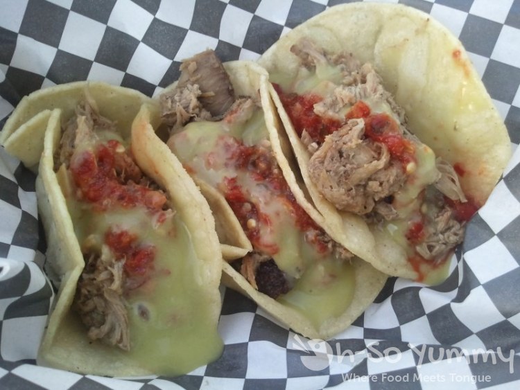 Mad Maui Food Truck - Street Tacos with pulled pork Mad Maui Food Truck - Street Tacos with pulled pork