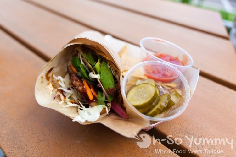 Root Cellar Company - Braised Pork Belly Banh Mi taco and 7-Hour Smoked Brisket taco Root Cellar Company - Braised Pork Belly Banh Mi taco and 7-Hour Smoked Brisket taco