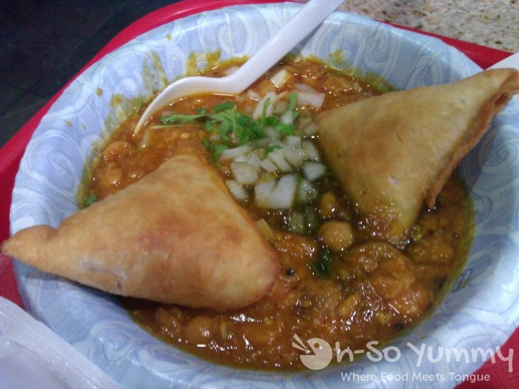 Surati Farsan Mart - Chole Samosa Surati Farsan Mart - Chole Samosa