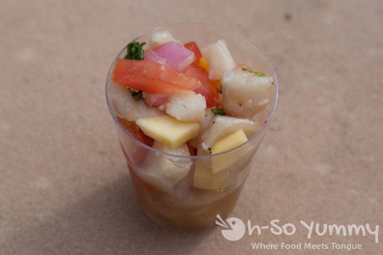 Tequila Trail Barra Barra mango sea bass ceviche Tequila Trail Barra Barra mango sea bass ceviche