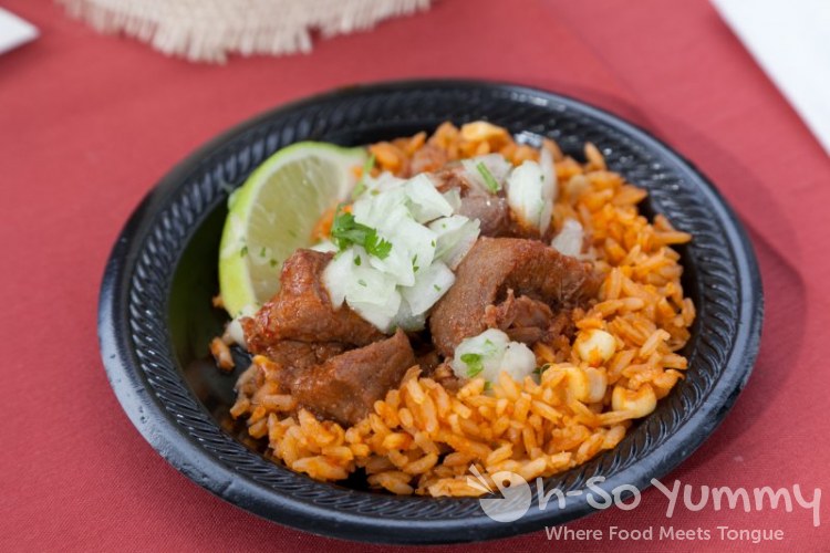 Tequila Trail Fiesta de Reyes chile colorado and cilantro rice Tequila Trail Fiesta de Reyes chile colorado and cilantro rice