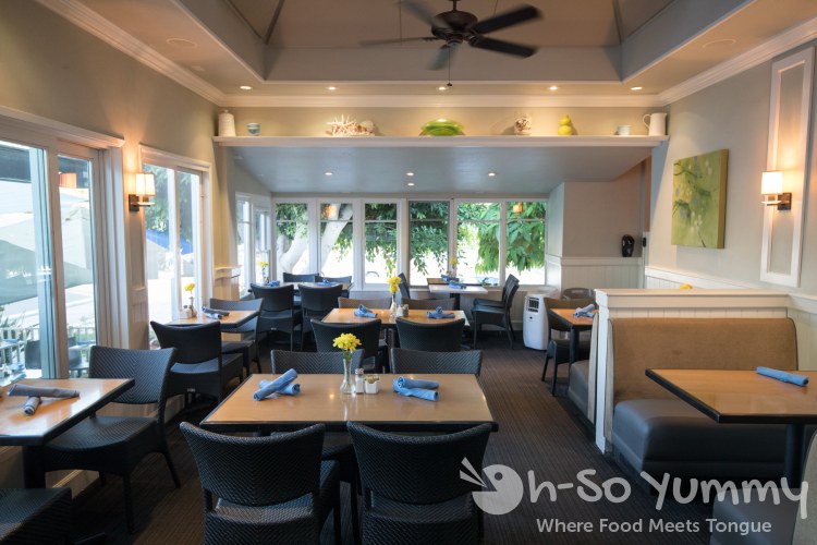 inside dining room at The Cottage La Jolla inside dining room at The Cottage La Jolla