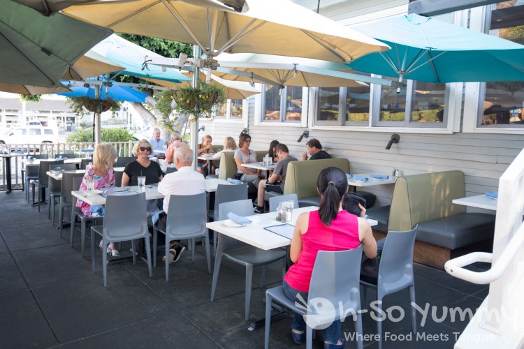 outdoor patio at The Cottage La Jolla outdoor patio at The Cottage La Jolla