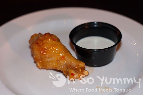 Taste of Downtown 2011 - East Village Tavern and Bowl chicken wing Taste of Downtown 2011 - East Village Tavern and Bowl chicken wing