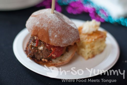 Taste of Downtown San Diego 2011 - House of Blues meatball slider Taste of Downtown San Diego 2011 - House of Blues meatball slider
