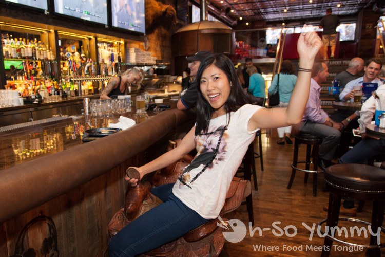 Taste of Downtown 2014 - saddle bar seats at Lucky Bastard's Saloon Taste of Downtown 2014 - saddle bar seats at Lucky Bastard's Saloon