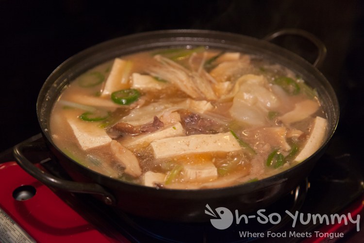 Tofu Beoseot Jungol (Tofu and Mushroom Hot Pot) at Tofu Ka in San Diego, CA Tofu Beoseot Jungol (Tofu and Mushroom Hot Pot) at Tofu Ka in San Diego, CA