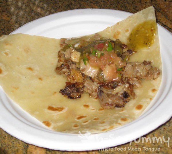 Taste of Hillcrest 2012 - Ortega Mexican, A Mexican Bistro burrito Taste of Hillcrest 2012 - Ortega Mexican, A Mexican Bistro burrito