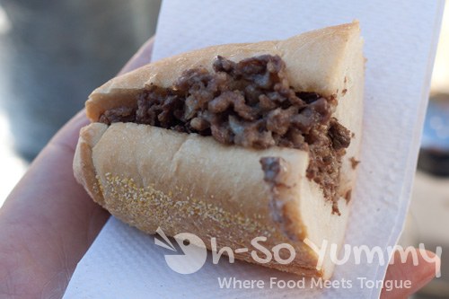 Taste of North Park 2011 - Eddie's Philadelphia philly sandwich Taste of North Park 2011 - Eddie's Philadelphia philly sandwich