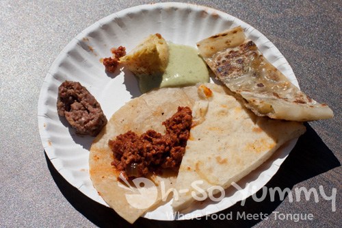 Taste of North Park 2011 - Spice Mexican and Mediterranean Fusion sampler Taste of North Park 2011 - Spice Mexican and Mediterranean Fusion sampler