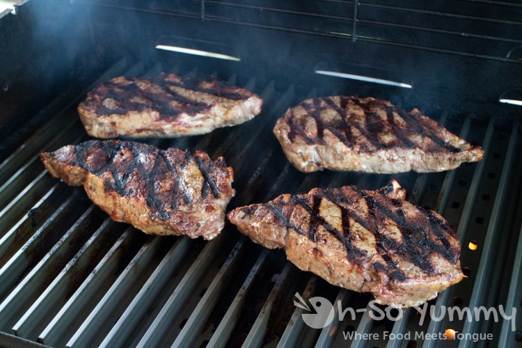 Ribeye Steak flipped over Ribeye Steak flipped over