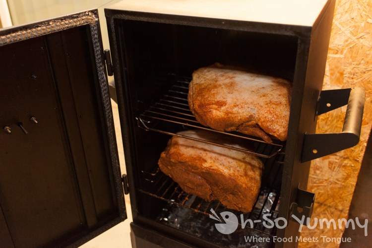 Pork Shoulder in Vertical Smoker Pork Shoulder in Vertical Smoker