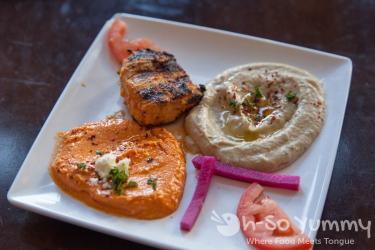 Meze - Meze - Baba Ganoush, Fiery Feta, and Chicken Kabab Meze - Baba Ganoush, Fiery Feta, and Chicken Kabab