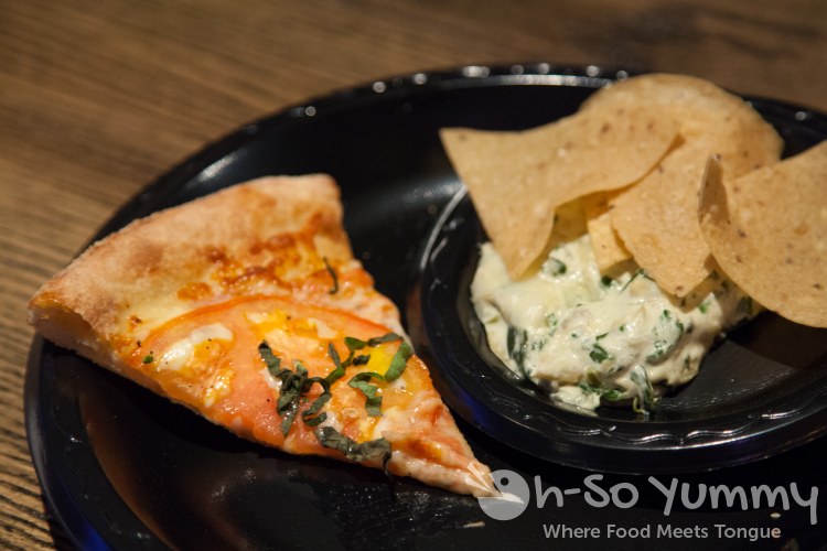 Taste of Downtown 2014 - pizza and artichoke dip at Lucky Bastard's Saloon Taste of Downtown 2014 - pizza and artichoke dip at Lucky Bastard's Saloon