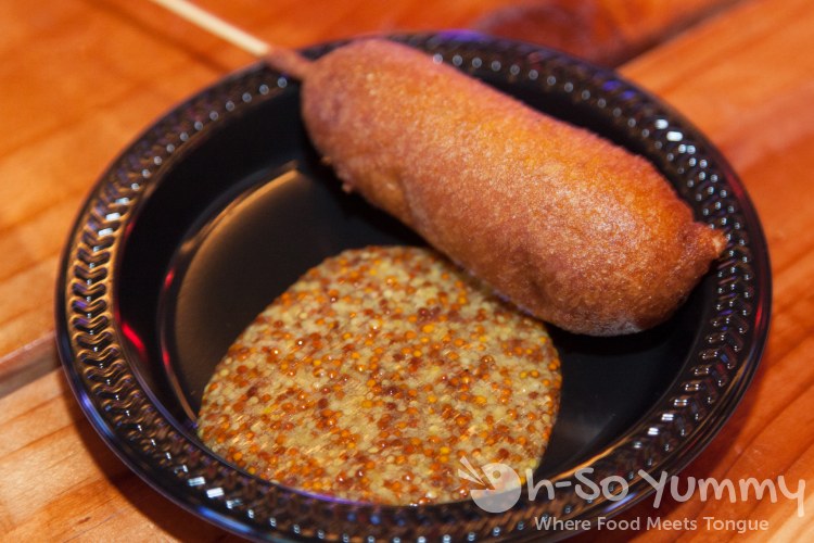 Taste of Downtown 2014 - beef corndog at Moonshine Flats Taste of Downtown 2014 - beef corndog at Moonshine Flats