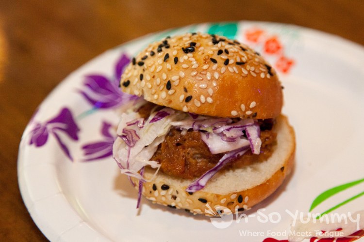 Taste of Downtown 2014 - pork slider at East Village Tavern and Bowl Taste of Downtown 2014 - pork slider at East Village Tavern and Bowl