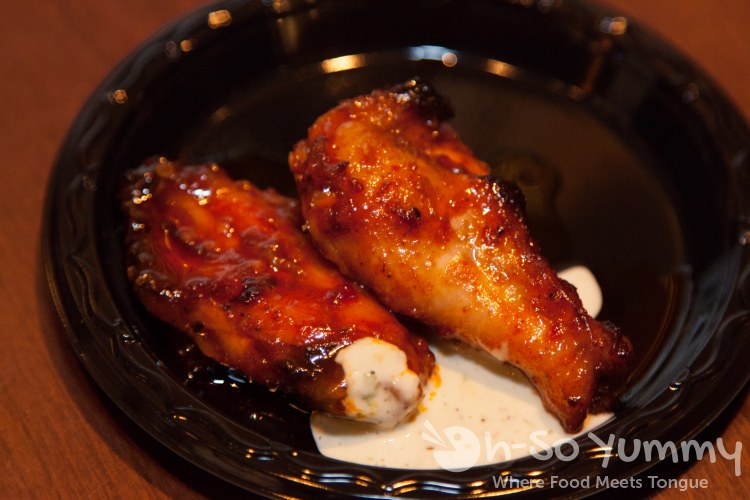 Taste of Downtown 2014 - garlic roasted chicken wing at Zanzibar Taste of Downtown 2014 - garlic roasted chicken wing at Zanzibar