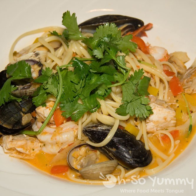 Spicey Seafood Fettuccini Spicey Seafood Fettuccini