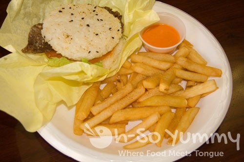 Ocha Cafe - Beef Rice Burger Ocha Cafe - Beef Rice Burger