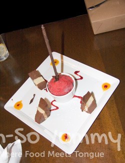 Indigo Grill - Chocolate Pistachio Torte Indigo Grill - Chocolate Pistachio Torte