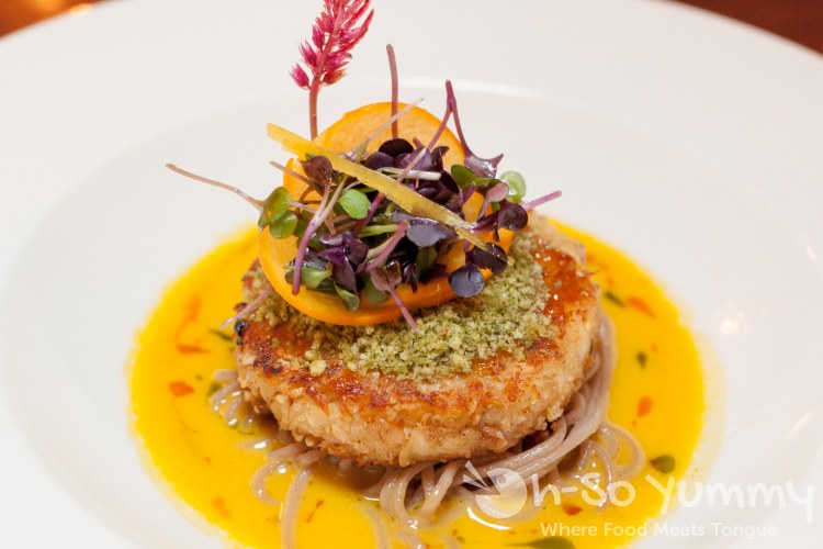 Pacific Blue Crab Cake at the Marine Room in La Jolla Pacific Blue Crab Cake at the Marine Room in La Jolla