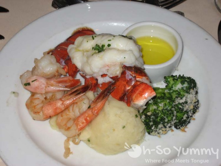 Lobster Tail with Shrimp Lobster Tail with Shrimp