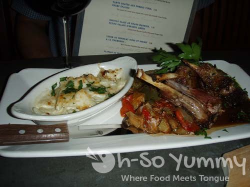 Carre d’Agneau Provencal, Ratatouille et Pommes de Terre au Gratin Carre d’Agneau Provencal, Ratatouille et Pommes de Terre au Gratin