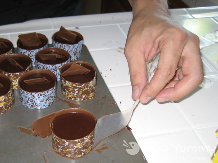 Peeling off the transfer Peeling off the transfer