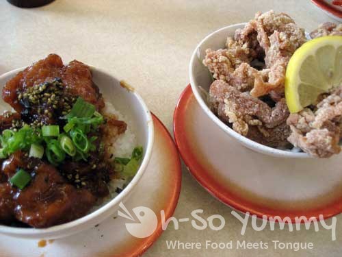 Teriyaki Chicken Bowl and Chicken Karaage Teriyaki Chicken Bowl and Chicken Karaage