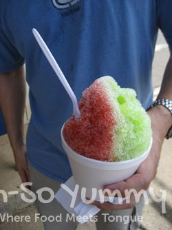 Shaved Ice with Ice Cream Shaved Ice with Ice Cream
