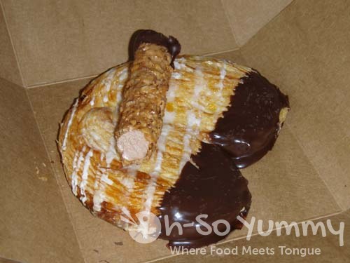 Rolled Florentine and Chocolate Dipped Butterfly Cookie Rolled Florentine and Chocolate Dipped Butterfly Cookie