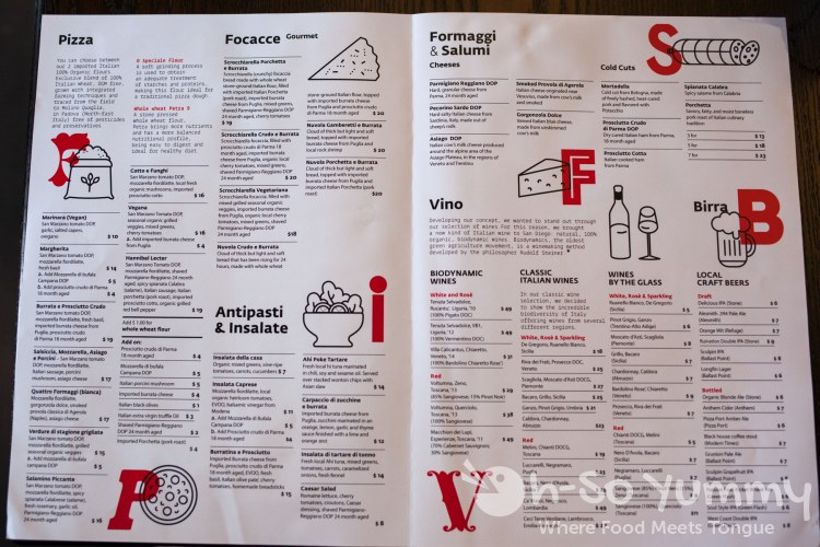 menu of Ambrogio15 restaurant in Pacific Beach menu of Ambrogio15 restaurant in Pacific Beach