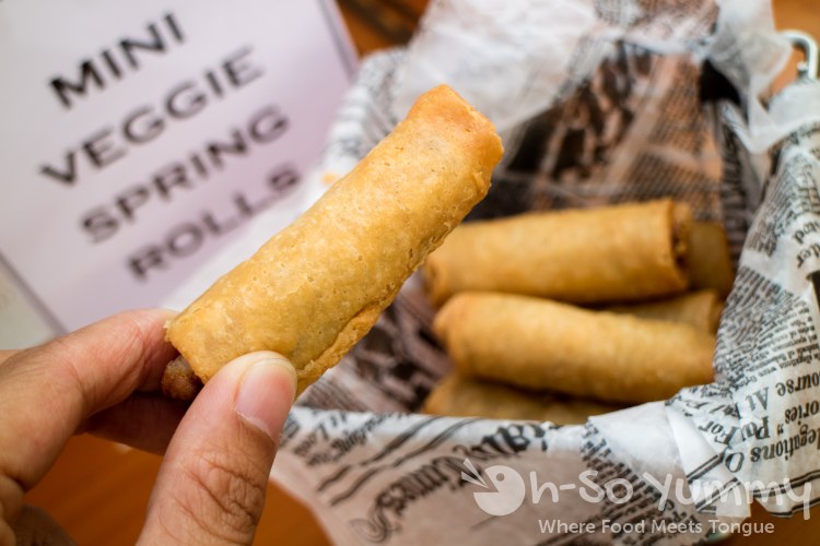 mini veggie spring rolls at ArcLight on Tap in La Jolla CA mini veggie spring rolls at ArcLight on Tap in La Jolla CA