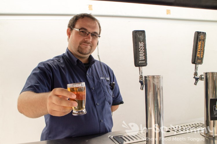 Patrick serving Stone Brewing Co. beers at ArcLight on Tap in La Jolla CA Patrick serving Stone Brewing Co. beers at ArcLight on Tap in La Jolla CA