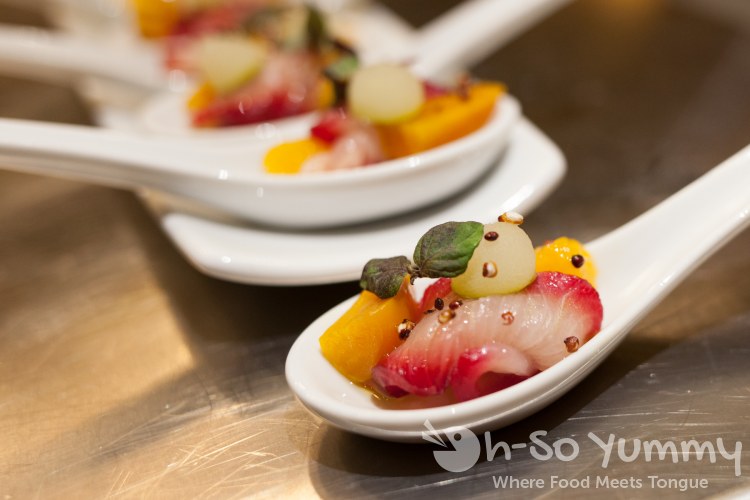 Beet cured Hamachi at AVANT in Rancho Bernardo Inn Beet cured Hamachi at AVANT in Rancho Bernardo Inn