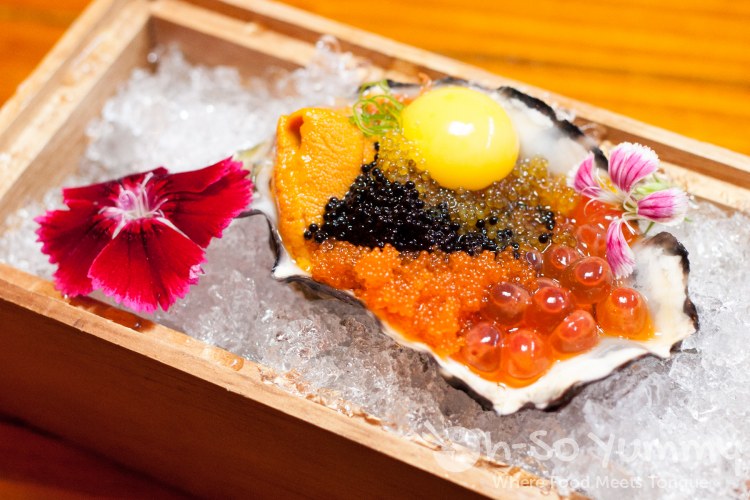 honeymoon oyster at Azuki Sushi in San Diego honeymoon oyster at Azuki Sushi in San Diego