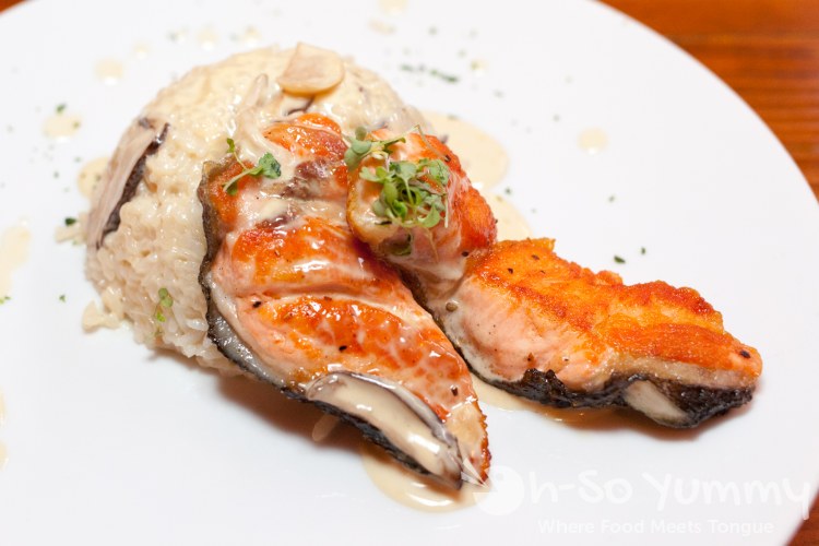 salmon and shiitake risotto at Azuki Sushi in San Diego salmon and shiitake risotto at Azuki Sushi in San Diego
