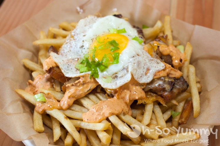 Roasted Pork Belly Fries at Baguette Bros Roasted Pork Belly Fries at Baguette Bros