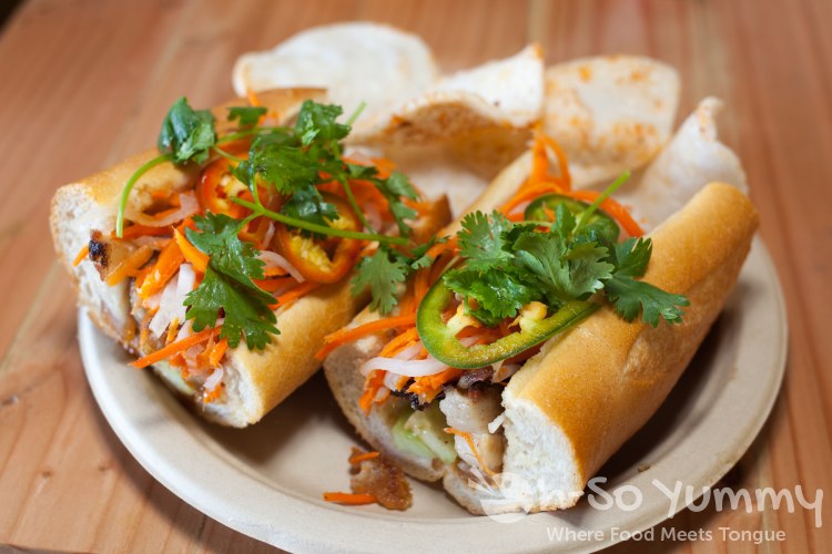 Belly Flop (Roasted Pork Belly) Banh Mi at Baguette Bros Belly Flop (Roasted Pork Belly) Banh Mi at Baguette Bros