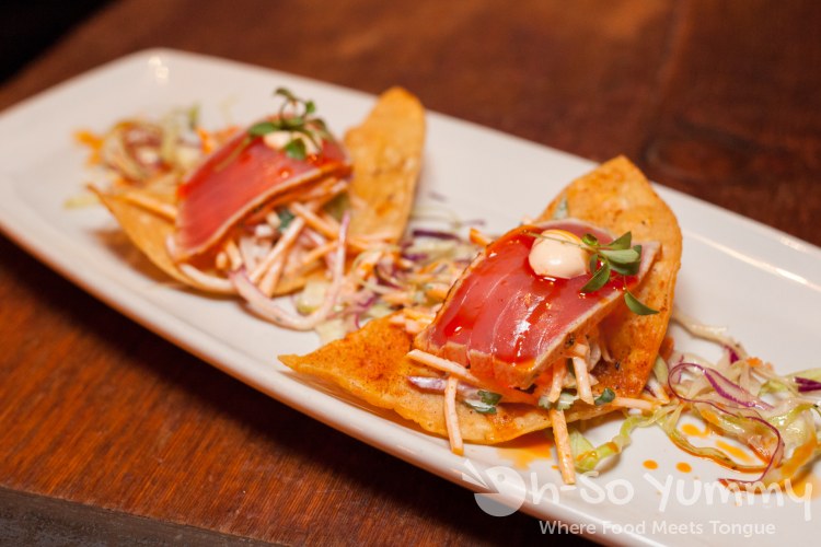 Ahi Tuna Tostadas at Bankers Hill Bar + Restaurant Ahi Tuna Tostadas at Bankers Hill Bar + Restaurant
