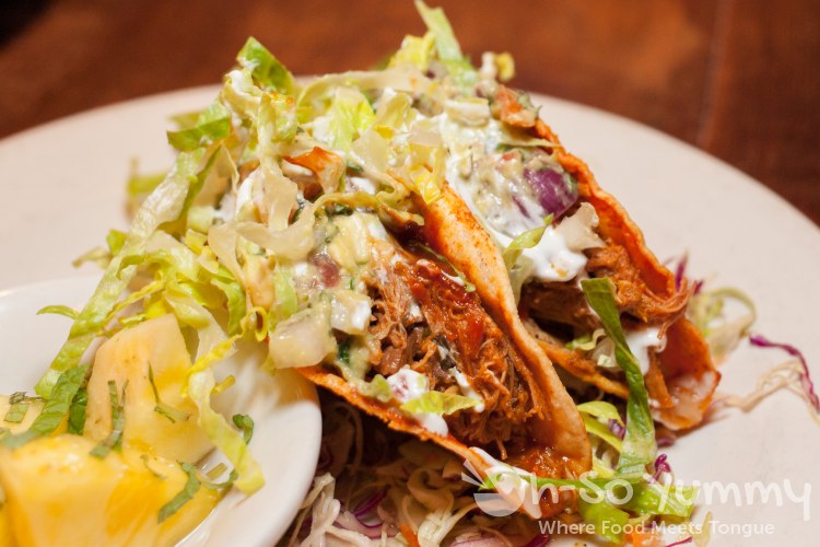 BBQ Braised Pork Tacos at Bankers Hill Bar + Restaurant BBQ Braised Pork Tacos at Bankers Hill Bar + Restaurant