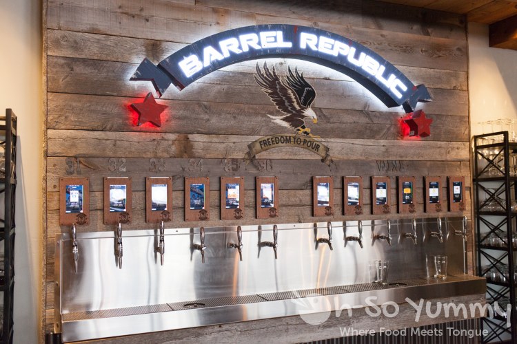 beer taps at Barrel Republic in Carlsbad beer taps at Barrel Republic in Carlsbad