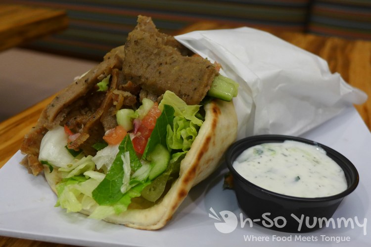 gyro pita from Daphnes California Greek gyro pita from Daphnes California Greek