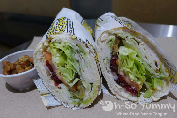 pesto chicken sandwich from Which Wich pesto chicken sandwich from Which Wich