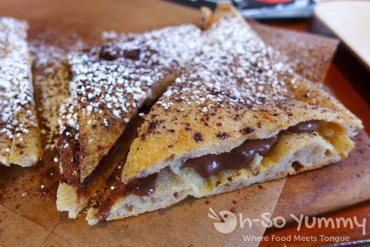 dessert pizza at Napizza in Little Italy dessert pizza at Napizza in Little Italy