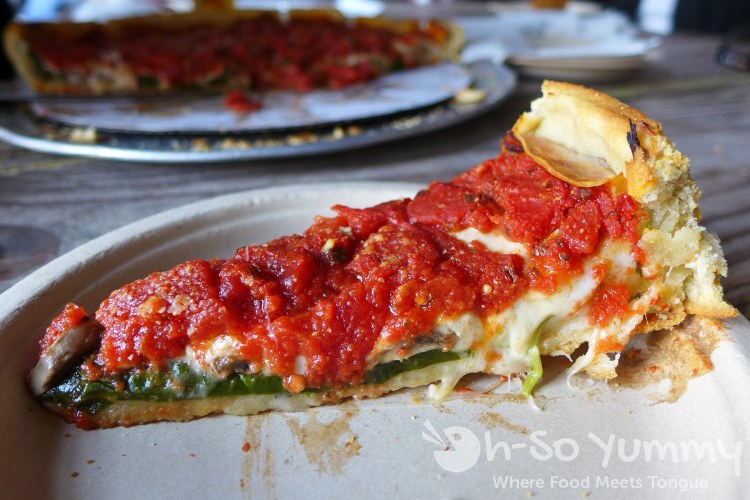 spinach and mushroom pizza at Berkeley Pizza spinach and mushroom pizza at Berkeley Pizza