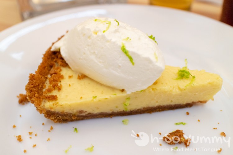 Rick Daniels with Iron Pig Alehouse served Key Lime Pie Rick Daniels with Iron Pig Alehouse served Key Lime Pie