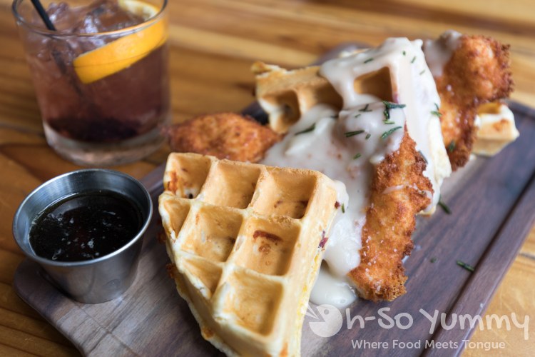 Chicken and Waffles at Blackbird Tavern in Old Town Temecula Chicken and Waffles at Blackbird Tavern in Old Town Temecula