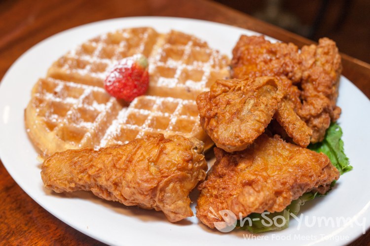 Chicken and Waffles at Brian's 24 in downtown San Diego Chicken and Waffles at Brian's 24 in downtown San Diego